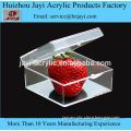 Custom acrylic box with hinged cover, acrylic box with hinged cover China supplier